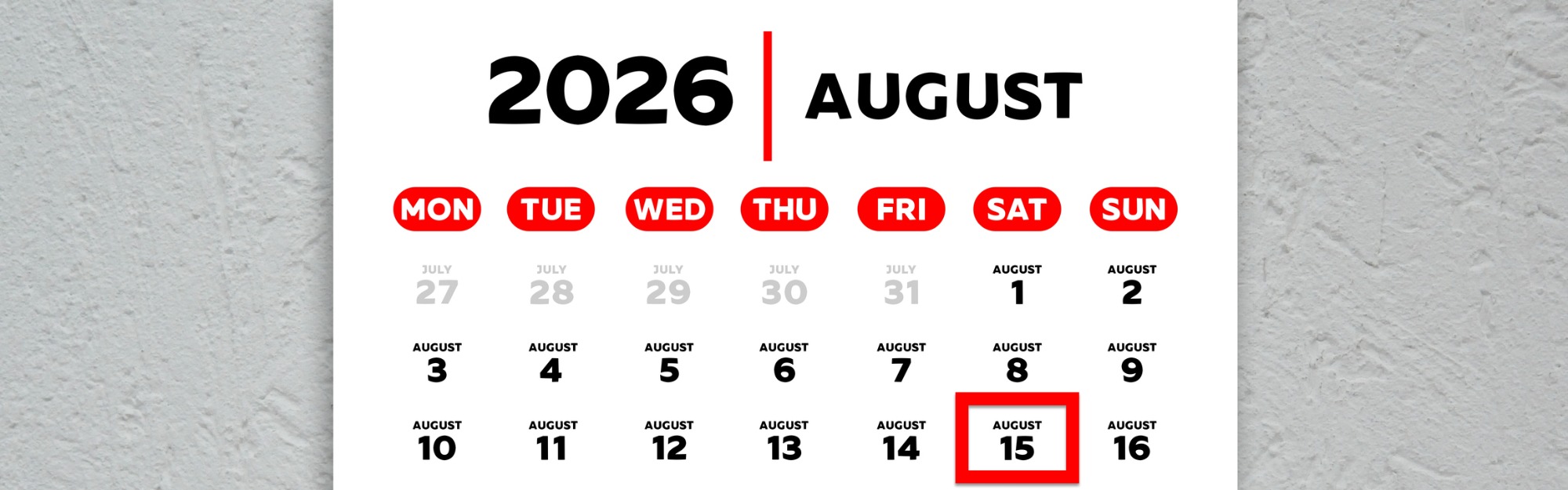 El festivo del 15 de agosto cae en sábado: ¿se recupera?